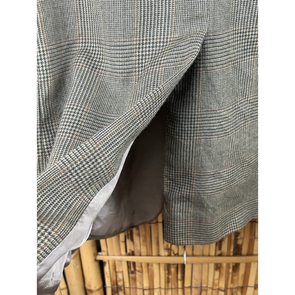 Vintage LAUREN Ralph Lauren Men's Blazer/Sport Coat 100% Wool 44L -‎ Gray Brown - Picture 9 of 16